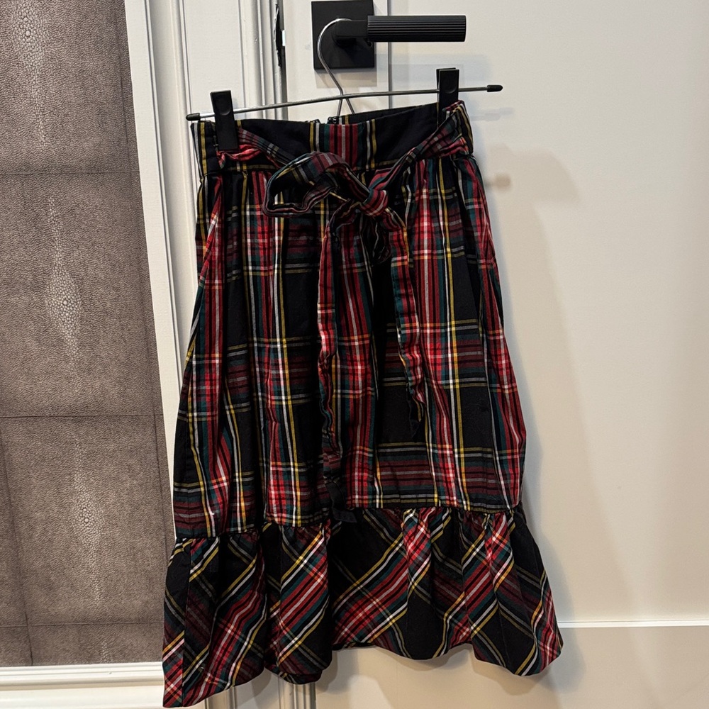Plaid Women's Skirt - Red and Black